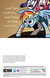 Size: 1040x1600 | Tagged: safe, idw, official comic, pinkie pie, rainbow dash, rarity, twilight sparkle, alicorn, pony, friendship is magic #14, g4, spoiler:comic, comic, cover, female, idw advertisement, mane six, mare, pirate, preview, twilight sparkle (alicorn)