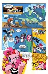 Size: 1040x1600 | Tagged: safe, idw, official comic, applejack, fluttershy, pinkie pie, rainbow dash, rarity, twilight sparkle, earth pony, pegasus, pony, unicorn, g4, spoiler:comic, spoiler:comic14, clothes, comic, female, idw advertisement, mane six, mare, pirate, preview