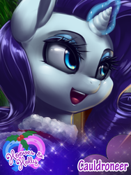Size: 600x800 | Tagged: safe, artist:phurie, rarity, hooves & holly, g4, clothes, female, limited preview, magic, solo, sweater