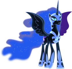 Size: 919x870 | Tagged: safe, artist:kimjasu, nightmare moon, g4, female, solo