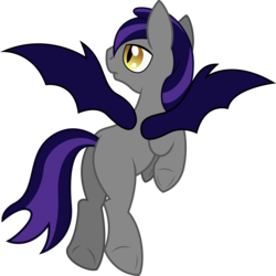 Size: 4503x4500 | Tagged: safe, artist:theshadowstone, echo (g4), bat pony, pony, g4, absurd resolution, blank flank, night guard, simple background, solo, transparent background, vector