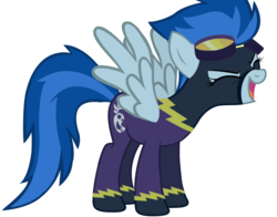 Size: 1280x1005 | Tagged: safe, artist:rattipack, nightshade, pegasus, pony, g4, eyes closed, female, flutteryay, mare, open mouth, shadowbolts, simple background, solo, transparent background, vector, yay