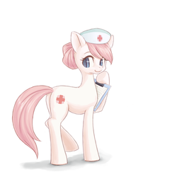 Size: 700x700 | Tagged: safe, artist:ringo, nurse redheart, g4, female, pixiv, solo