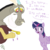 Size: 1000x1000 | Tagged: safe, artist:php21, derpibooru exclusive, discord, twilight sparkle, alicorn, pony, g4, awkward, breakup, crying, female, friends, mare, necklace, rejection, twilight sparkle (alicorn)