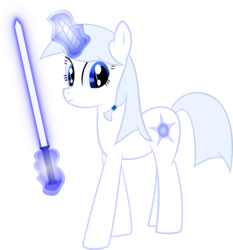 Size: 2063x2215 | Tagged: safe, artist:maxwelllll, oc, oc only, crossover, jedi, lightsaber, magic, solo, star wars