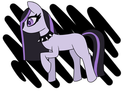 Size: 1263x937 | Tagged: safe, artist:envyxkitty, oc, oc only, goth, ponysona, solo, sticker