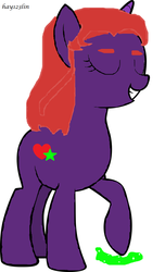 Size: 732x1202 | Tagged: safe, artist:hay123lin, artist:jlryan, pony, ponified, solo, starfire, teen titans