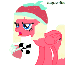Size: 482x480 | Tagged: safe, artist:hay123lin, artist:ms-paint-base, pony, ponified, solo, sugar rush, taffyta muttonfudge, wreck-it ralph