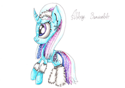 Size: 1200x848 | Tagged: safe, artist:tigersiil, pony, abbey bominable, abby bominable, monster high, ponified, solo