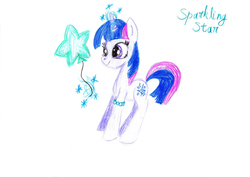 Size: 1200x848 | Tagged: safe, artist:tigersiil, oc, oc only, pony, unicorn, cousin, magic, not twilight sparkle, solo