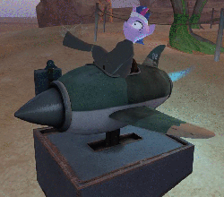 Size: 730x642 | Tagged: safe, twilight sparkle, g4, animated, female, future twilight, kiddie ride, ride, rocket, second life, solo