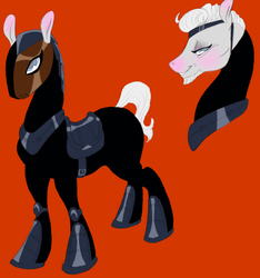 Size: 1276x1364 | Tagged: safe, artist:acomiccomic, pony, deathstroke, ponified, slade, solo, teen titans