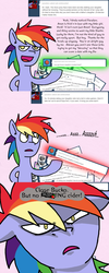 Size: 600x1498 | Tagged: safe, artist:ryuspike, rainbow blaze, g4, tumblr