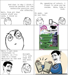 Size: 651x721 | Tagged: safe, brony, comic, meme, rage, rage comic, resume