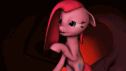 Size: 384x216 | Tagged: safe, artist:nutrafin, pinkie pie, ponies: the anthology 3, g4, 3d, animated, female, parody, pinkamena diane pie, ren and stimpy, solo, source filmmaker