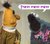 Size: 291x256 | Tagged: safe, edit, barely pony related, bert, cookie monster, duo, looking at each other, looking at someone, lowres, sesame street, speech bubble