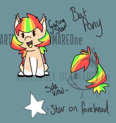 Size: 868x920 | Tagged: safe, artist:ultimareone, oc, oc only, bat pony, pony, solo