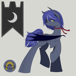 Size: 1000x1000 | Tagged: safe, artist:dream-phoenix, oc, oc only, bat pony, pony, fanfic:conviction, fanfic, fanfic art, solo