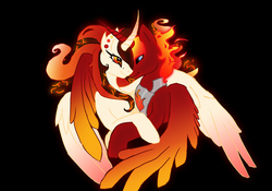 Size: 8890x6223 | Tagged: safe, artist:silver-wings-elite, oc, oc only, alicorn, pony, absurd resolution, alicorn oc, female, fire, love, male, shipping, straight