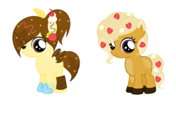 Size: 1568x1052 | Tagged: safe, artist:fauna20, oc, oc only, earth pony, food pony, original species, pegasus, pony, food