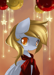 Size: 1311x1819 | Tagged: safe, artist:loyaldis, derpy hooves, g4, female, heart eyes, solo, wingding eyes