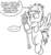 Size: 4300x4607 | Tagged: safe, artist:redapropos, oc, oc only, absurd resolution, monochrome, twilight scepter