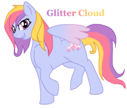 Size: 1052x897 | Tagged: safe, artist:ptherasinthic, oc, oc only, oc:glittering cloud, pegasus, pony, solo