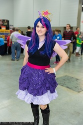 Size: 1365x2048 | Tagged: artist needed, safe, twilight sparkle, human, g4, spoiler:comic, big crown thingy, convention, cosplay, edmonton expo, edmonton expo 2013, irl, irl human, photo, solo