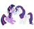 Size: 950x800 | Tagged: safe, artist:elslowmo, artist:jessy, rarity, twilight sparkle, alicorn, pony, g4, cute, female, handkerchief, magic, mare, telekinesis, twilight sparkle (alicorn)