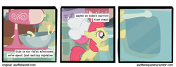 Size: 720x275 | Tagged: safe, apple bloom, comic:a softer equestria, g4, a softer world, comic