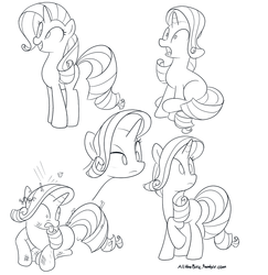 Size: 1116x1148 | Tagged: safe, artist:lance, rarity, pony, unicorn, g4, female, monochrome, solo