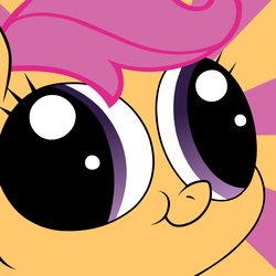 Size: 1000x1000 | Tagged: safe, artist:blanishna, scootaloo, g4, cute, cutealoo, female, filly, hey you, solo