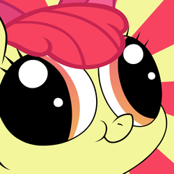 Size: 1000x1000 | Tagged: safe, artist:blanishna, apple bloom, g4, female, hey you, solo