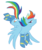 Size: 650x778 | Tagged: safe, artist:bux, rainbow dash, g4, bedroom eyes, clothes, female, socks, solo