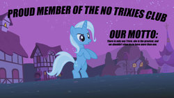 Size: 1280x720 | Tagged: safe, trixie, pony, unicorn, g4, magic duel, bait and switch, female, image macro, mare, solo, text