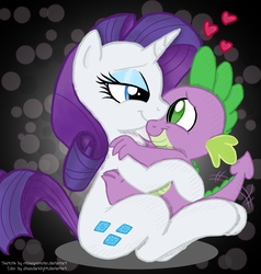 Size: 2000x2100 | Tagged: safe, artist:ulisesdarklight, rarity, spike, g4, female, male, ship:sparity, shipping, straight