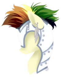 Size: 222x279 | Tagged: safe, artist:haventide, pony, bust, earring, feather, ivory bolt, male, solo, stallion