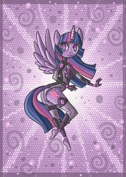 Size: 891x1251 | Tagged: safe, artist:raptor007, twilight sparkle, anthro, g4, ambiguous facial structure, clothes, female, solo, twilight sparkle (alicorn)