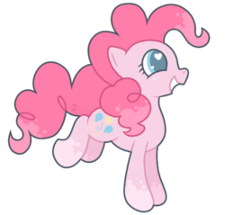 Size: 468x448 | Tagged: safe, artist:catawump, pinkie pie, earth pony, pony, g4, coat markings, colored pupils, cute, dappled, diapinkes, female, heart eyes, mare, profile, simple background, smiling, solo, transparent background, wingding eyes