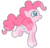 Size: 468x448 | Tagged: safe, artist:catawump, pinkie pie, earth pony, pony, g4, coat markings, colored pupils, cute, dappled, diapinkes, female, heart eyes, mare, profile, simple background, smiling, solo, transparent background, wingding eyes