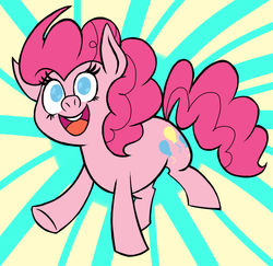 Size: 704x684 | Tagged: safe, artist:darlimondoll, pinkie pie, earth pony, pony, g4, female, no pupils, open mouth, solo, starry eyes, wingding eyes