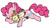 Size: 570x318 | Tagged: safe, artist:darlimondoll, pinkie pie, pound cake, pumpkin cake, g4, sleeping