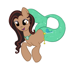 Size: 500x450 | Tagged: safe, artist:lulubell, oc, oc only, hippocampus, merpony, simple background, solo, white background