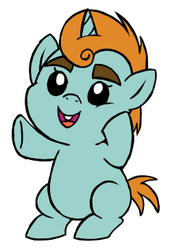 Size: 251x364 | Tagged: safe, artist:darlimondoll, snips, pony, g4, baby, baby pony, baby snips, male, solo, younger