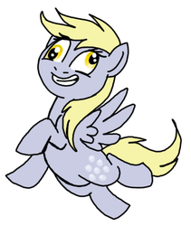Size: 344x408 | Tagged: safe, artist:darlimondoll, derpy hooves, pegasus, pony, g4, female, mare, smiling, solo