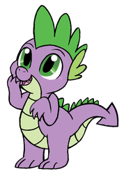 Size: 314x442 | Tagged: safe, artist:darlimondoll, spike, dragon, g4, cute, cute little fangs, fangs, male, open mouth, simple background, solo, spikabetes, white background