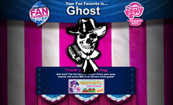 Size: 895x543 | Tagged: safe, edit, best pony poll, fake, fan favorite, ghostpolitics, the man they call ghost, true capitalist radio