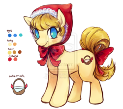 Size: 800x708 | Tagged: dead source, safe, artist:crystal-chima, oc, oc only, adoptable, little red riding hood, reference sheet, solo