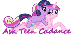 Size: 800x400 | Tagged: safe, artist:kuromi, princess cadance, twilight sparkle, g4, filly, teen princess cadance, tumblr