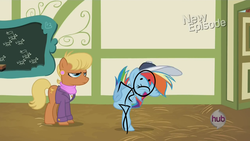 Size: 1280x720 | Tagged: safe, edit, edited screencap, screencap, ms. harshwhinny, rainbow dash, earth pony, pegasus, pony, flight to the finish, g4, bipedal, coach rainbow dash, female, great moments in animation, human anatomy, mare, stick figure